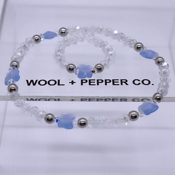 Wool + Pepper Co. Swarovski Butterfly Matching Set - Picture 5 of 5